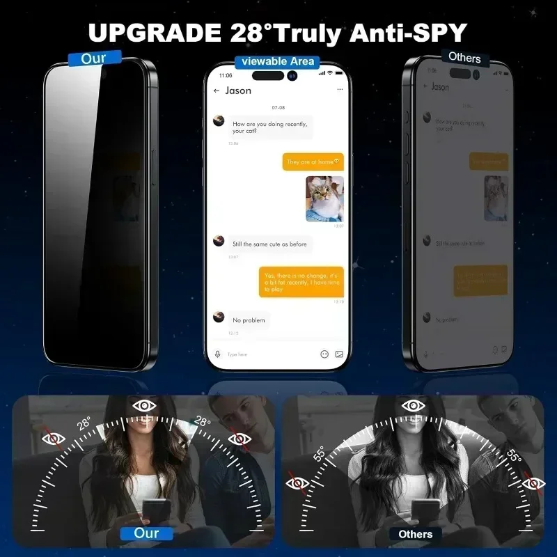 Oppo A78 - 3 sztuki folii ochronnej z hartowanego
