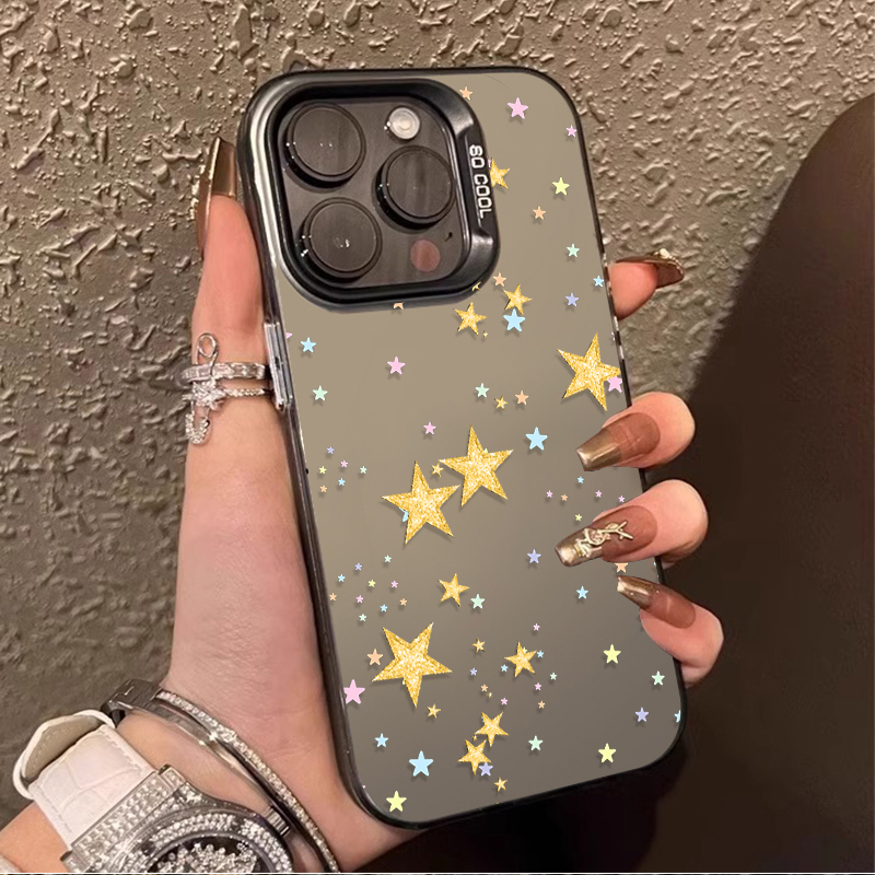 Xiaomi Redmi Note 14 - Kolorowe etui matowe z wzorem gwiazd