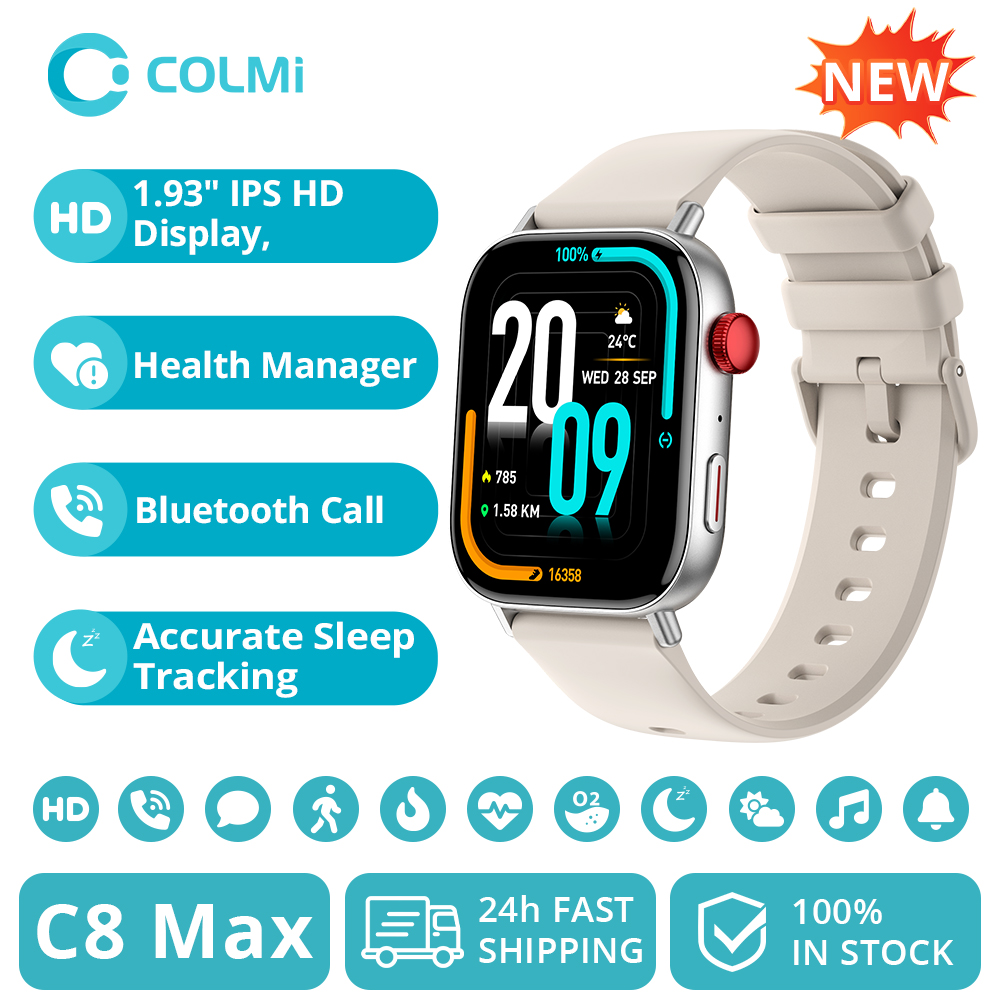 Smartwatch Instagram - Nowy inteligentny zegarek COLMI C8 Max
