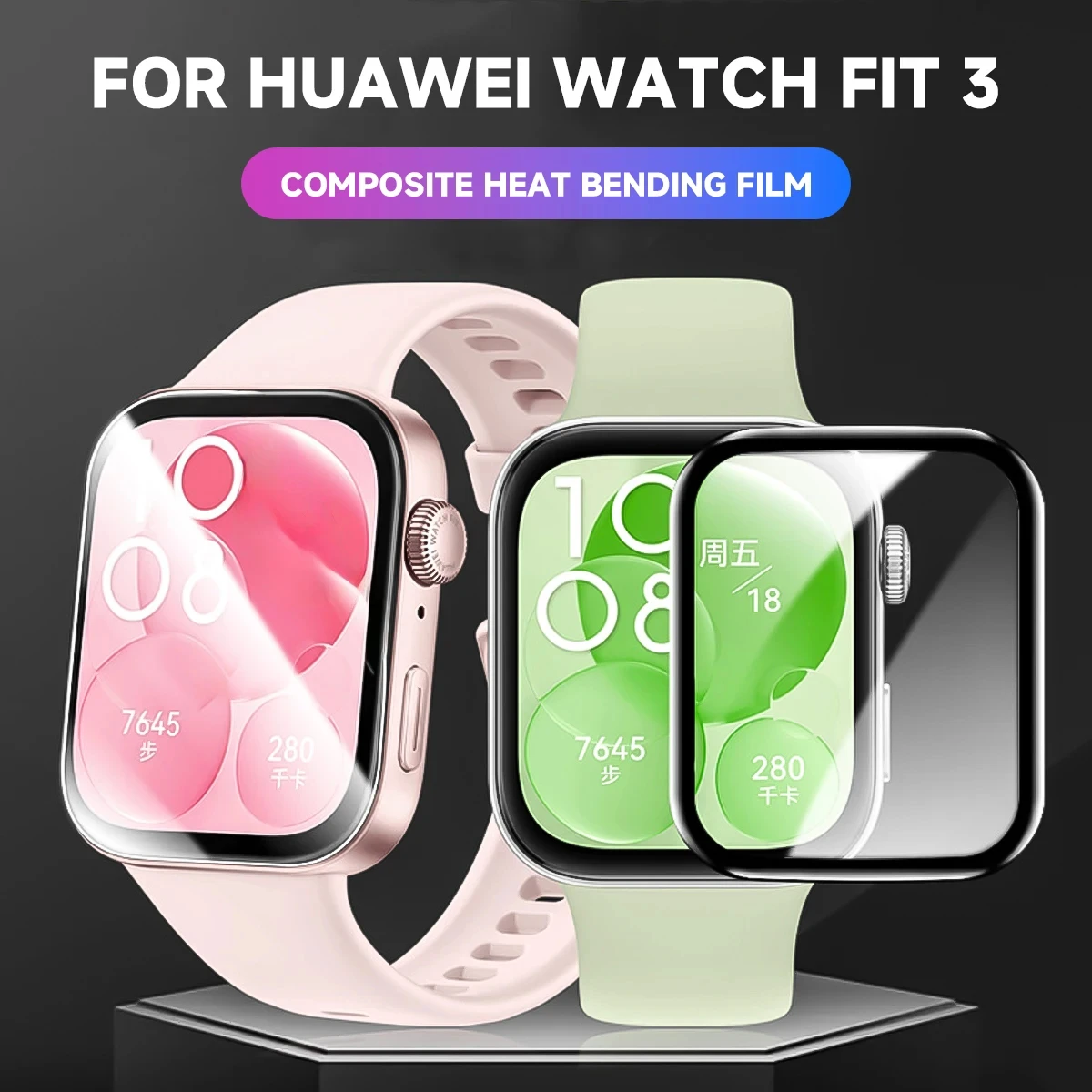 Huawei Smartwatch Accessories - Ochraniacz ekranu 3D do zegarka Huawei