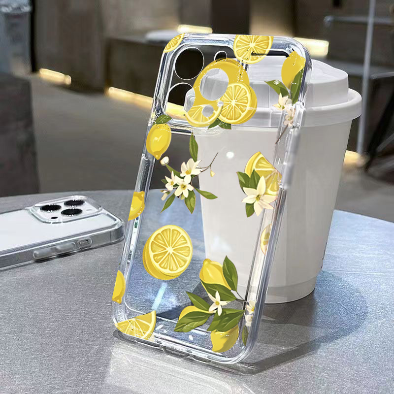 Samsung Galaxy S24 - Letnie owoce Cytryna Kwiat Przezroczyste etui