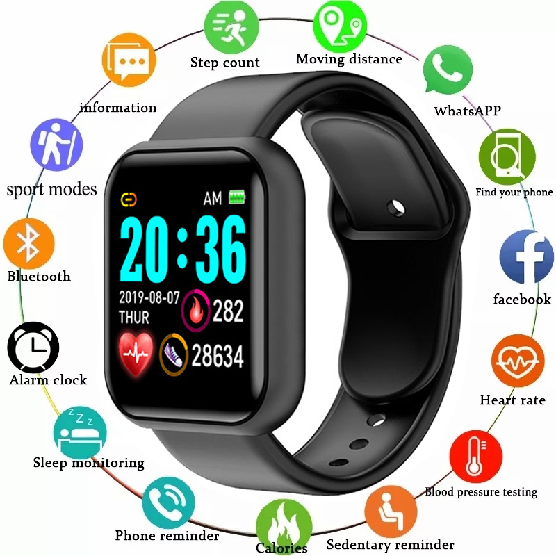 Y68 inteligentny zegarek mężcz – Smartwatch Instagram recenzja i cena