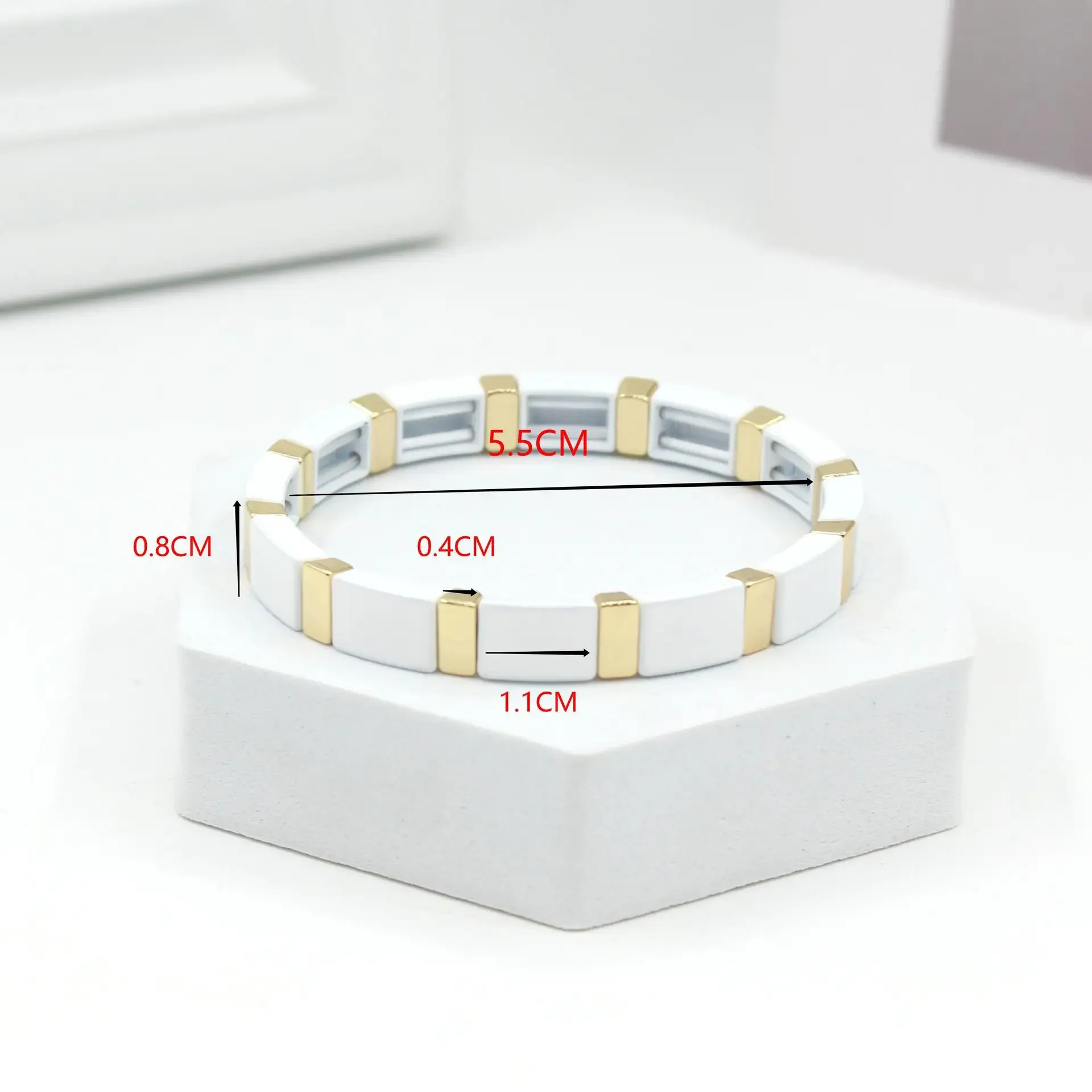 Czeski emalia biały chłodne po – Ceramic Link Bracelet recenzja i cena