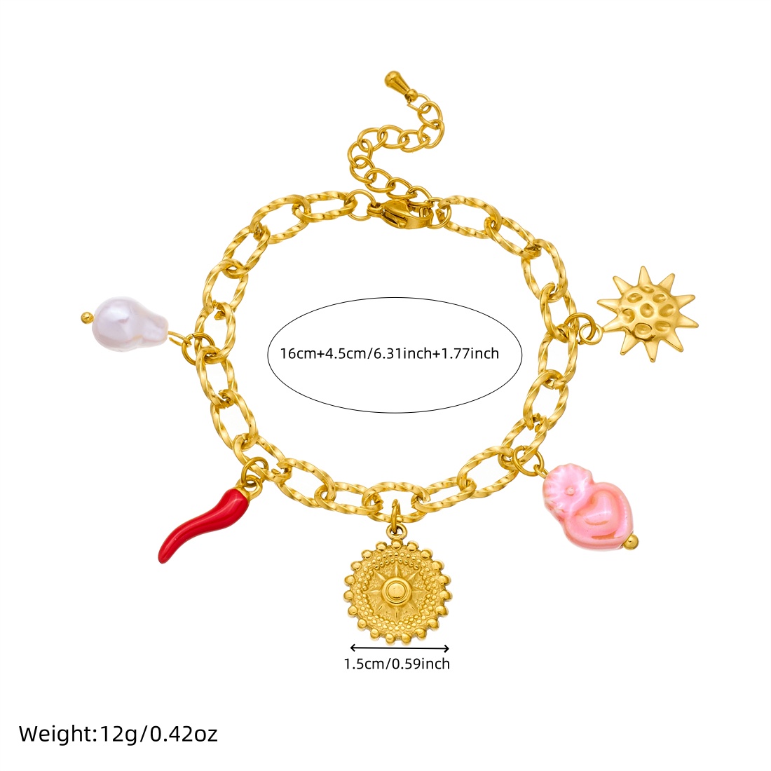 Bransoletka damska DIEYURO ze  – Ceramic Link Bracelet recenzja i cena